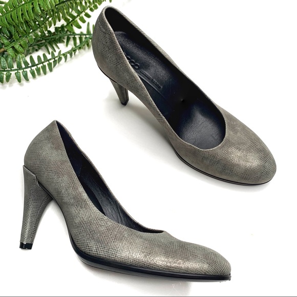 Ecco pumps silver Clearance